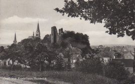 Hier geht es zur Karte mit dem Motiv 'Kastellauner Burg umrahmt von einem Baum'
