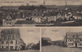 Hier geht es zur Karte mit dem Motiv 'Zwei Bilder rund um den Markt sowie Totalansicht'
