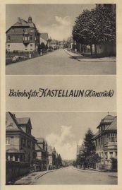 Hier geht es zur Karte mit dem Motiv 'Zwei Ansichten der Bahnhofstraße von oben'